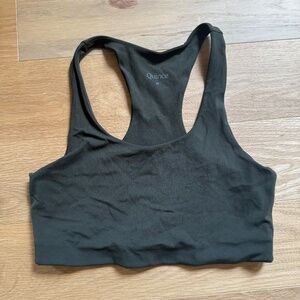 Quince Dark Green Sports Bra – Size M